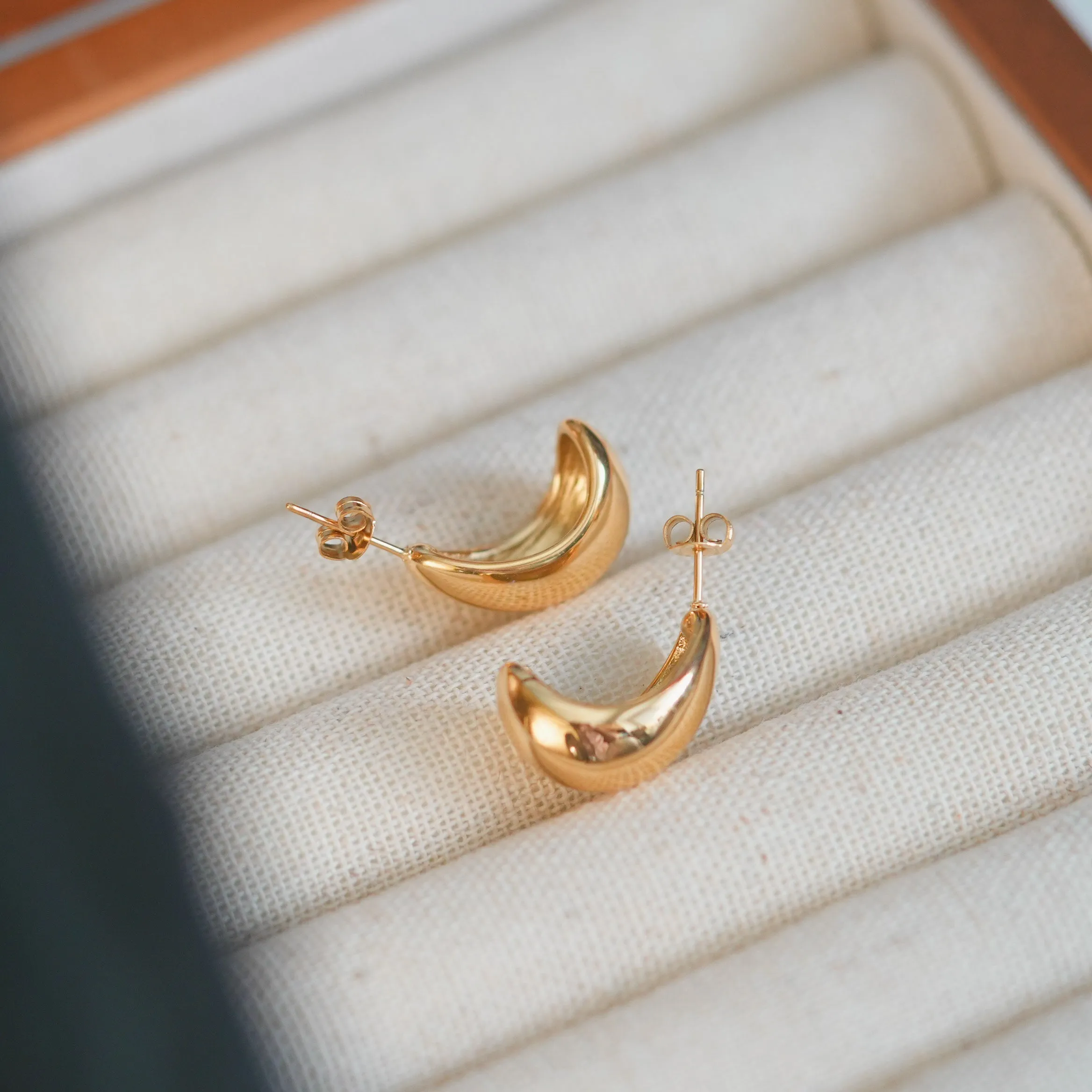 Gold Bold Hoops