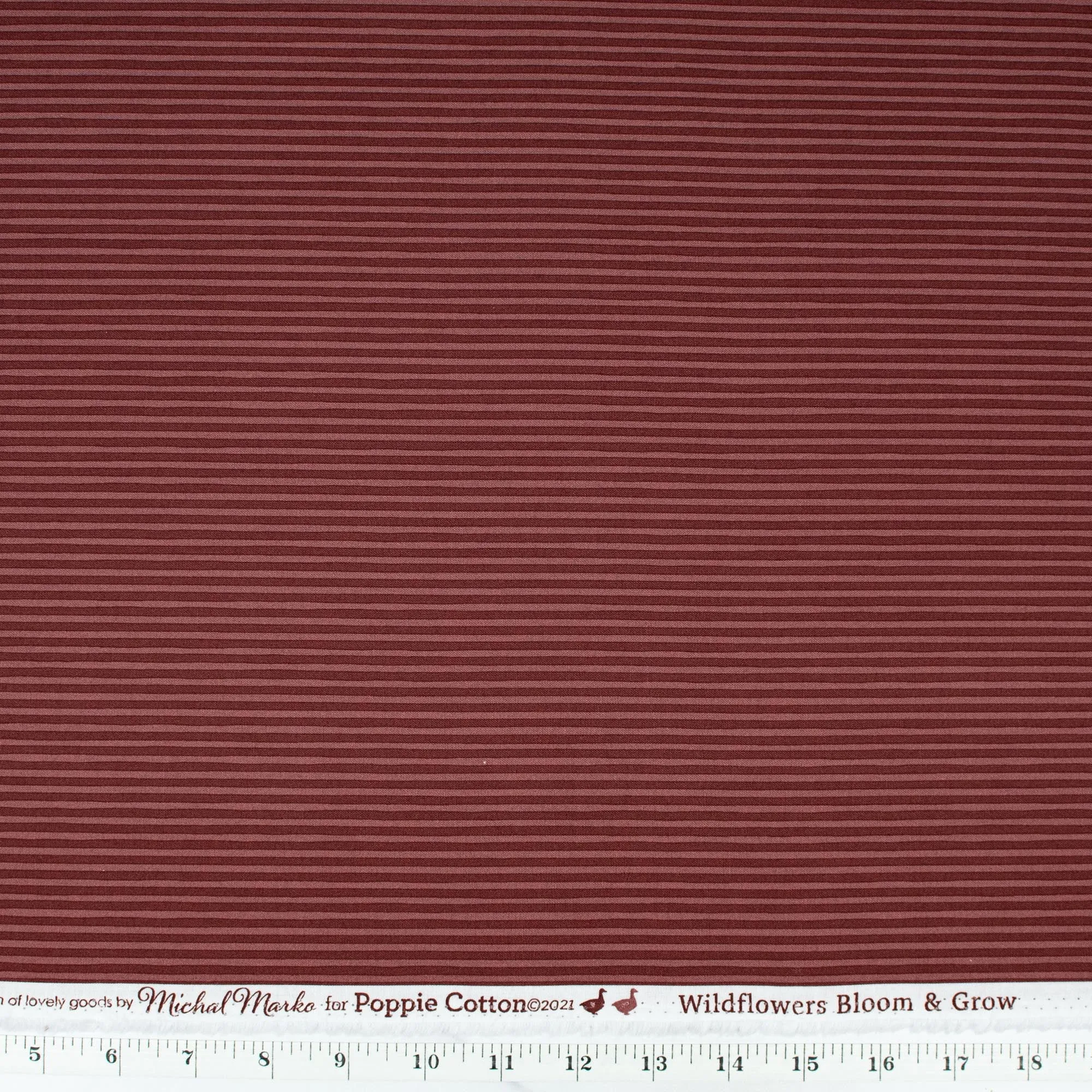 Goose Creek Gardens - Water Ripples Maroon Red