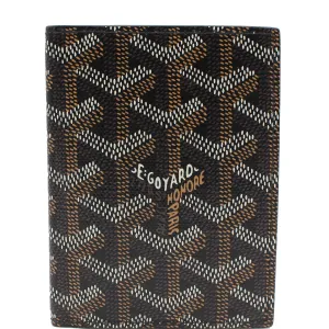 GOYARD Bi-Fold Coated Canvas Wallet Black