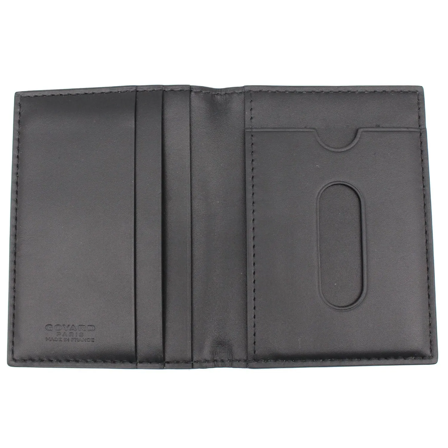 GOYARD Bi-Fold Coated Canvas Wallet Black
