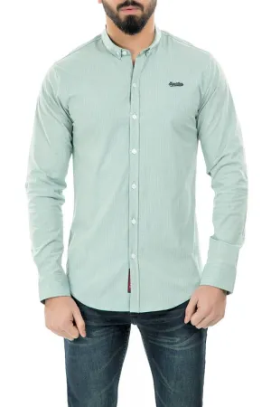 Green Casual Shirt FS Slim Fit