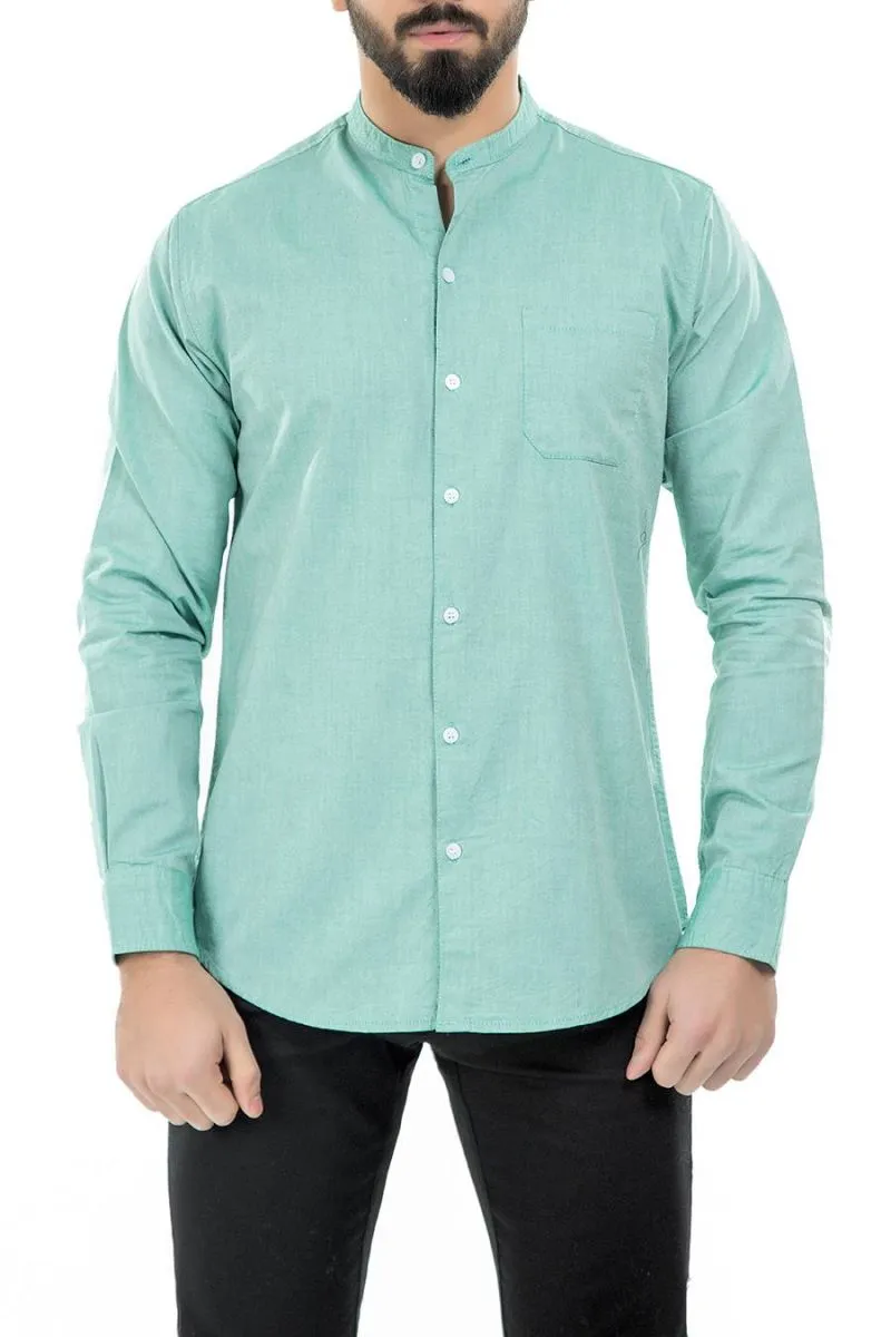 Green Casual Shirt FS Slim Fit