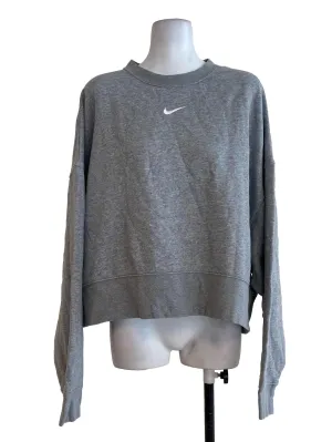 Grey Textured Sweatshirt