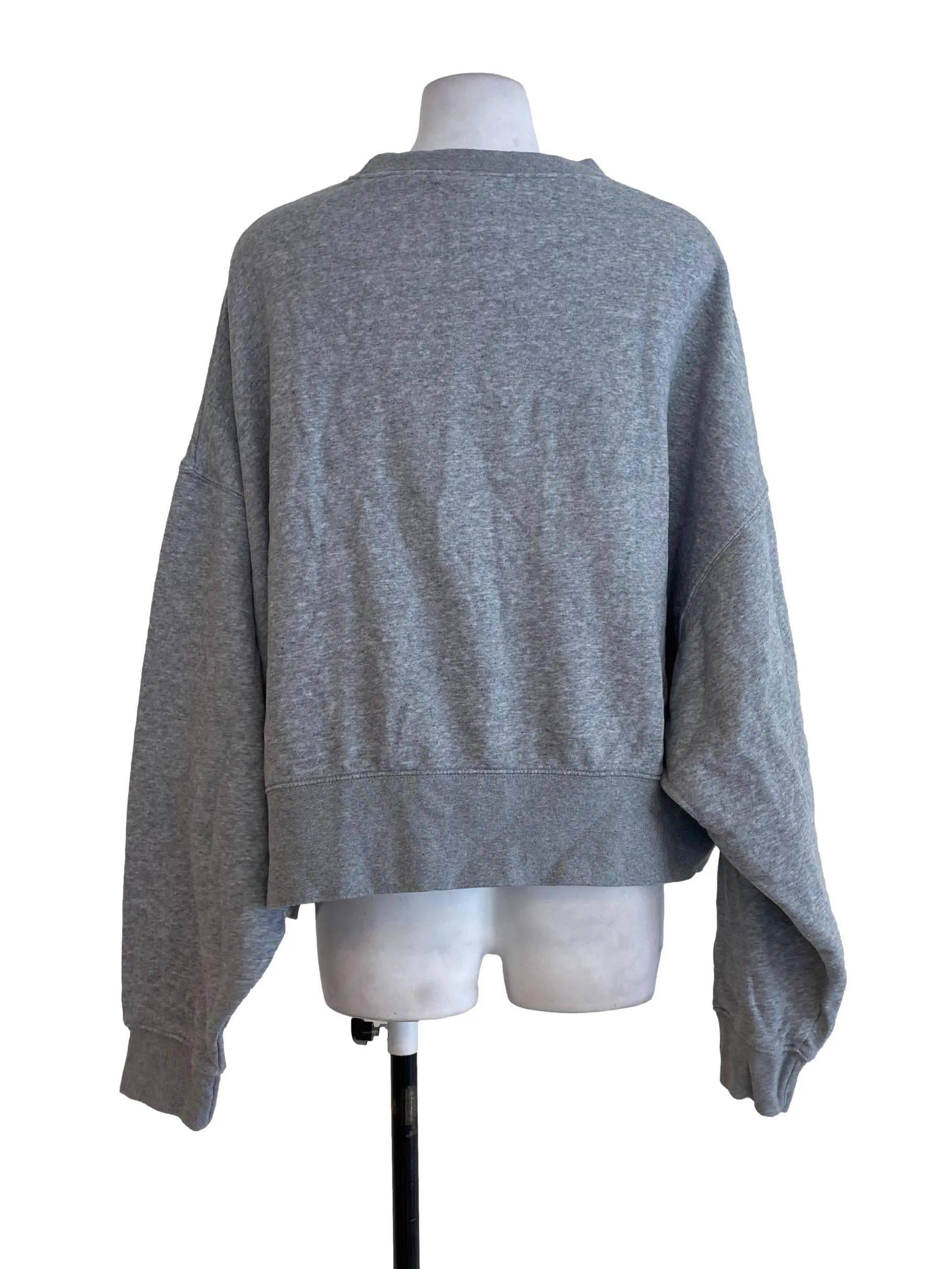 Grey Textured Sweatshirt