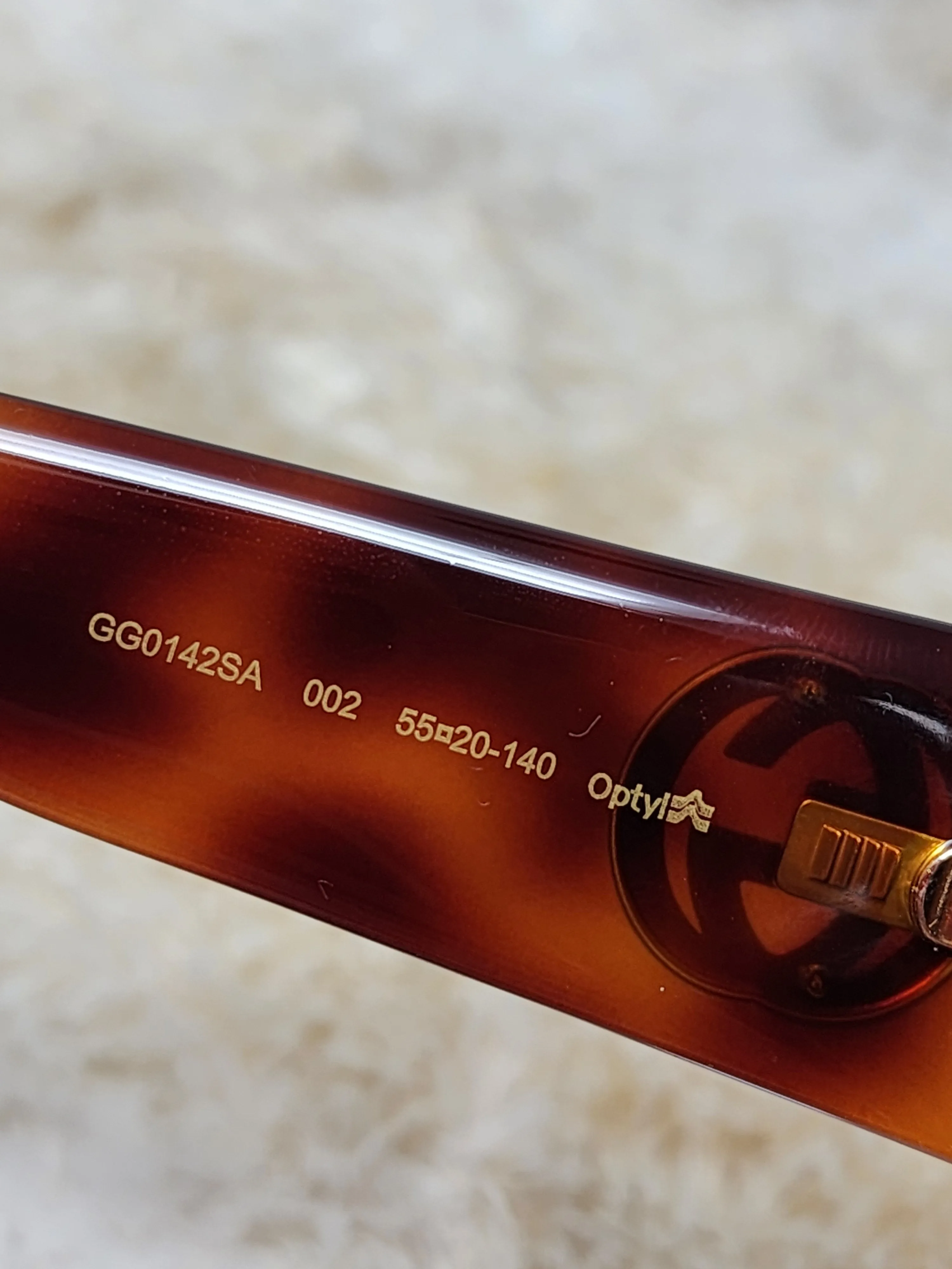 GUCCI TORTOISE SUNGLASSES with CASE
