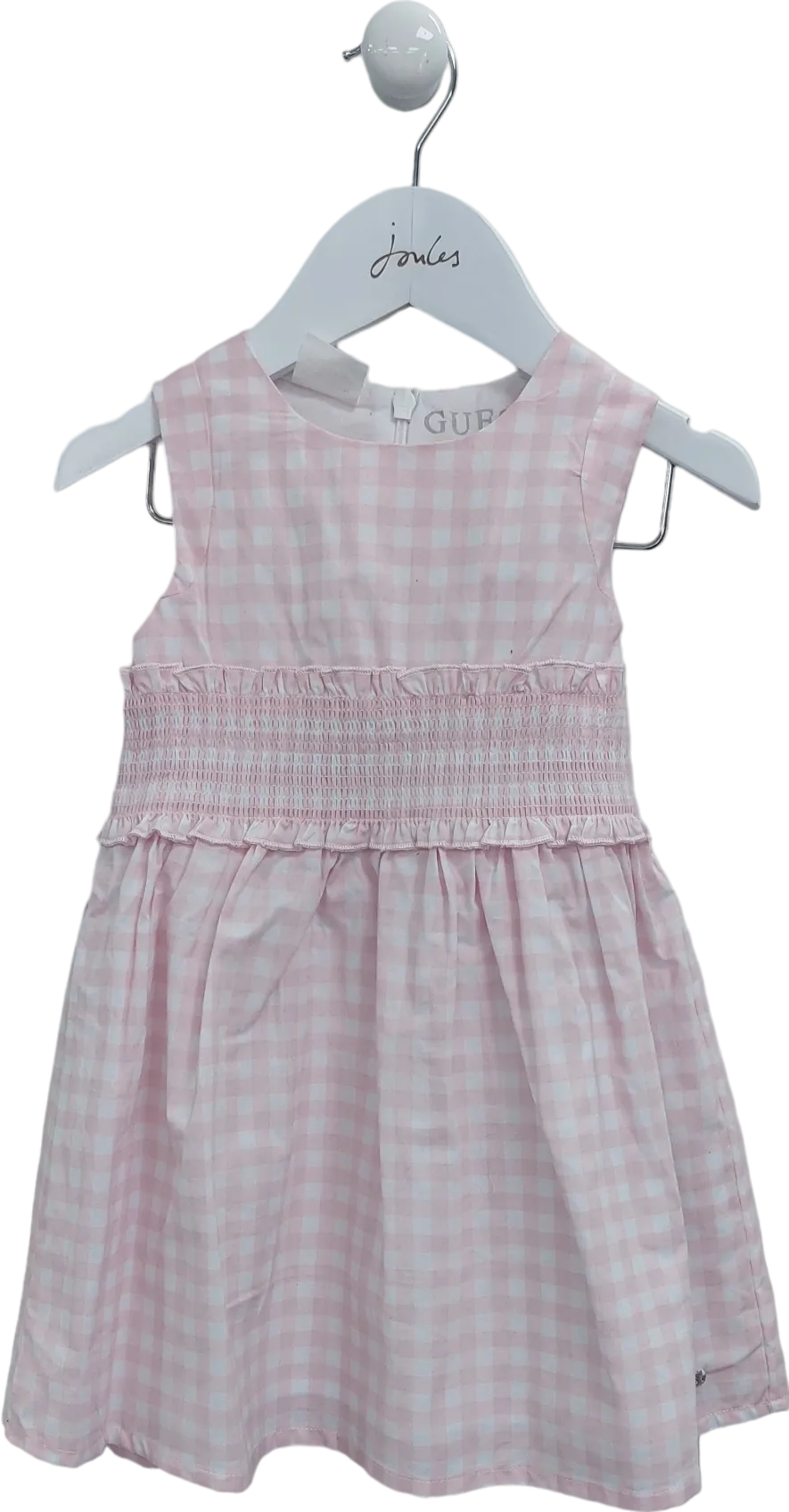 Guess Pink Checked Dress 2 Yrs