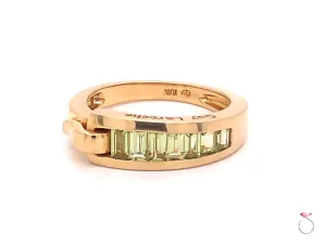 Guy Laroche Peridot Band Ring,18K Yellow Gold