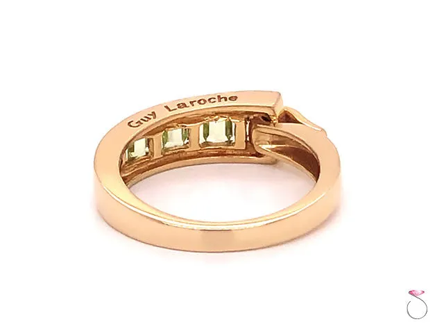 Guy Laroche Peridot Band Ring,18K Yellow Gold