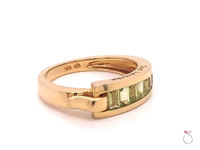 Guy Laroche Peridot Band Ring,18K Yellow Gold