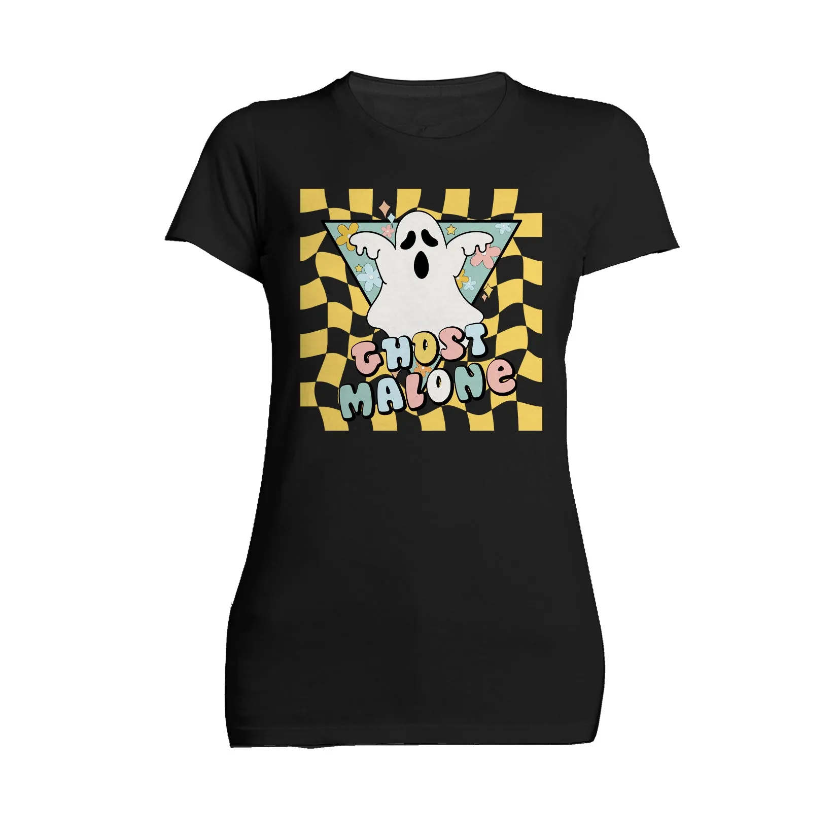 Halloween Cute Ghost Malone Parody Post Cool Hip Hop Joke Official Women's T-shirt