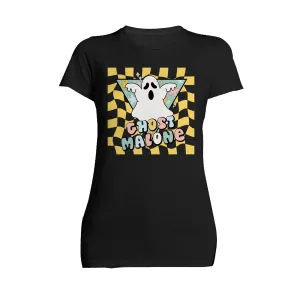 Halloween Cute Ghost Malone Parody Post Cool Hip Hop Joke Official Women's T-shirt