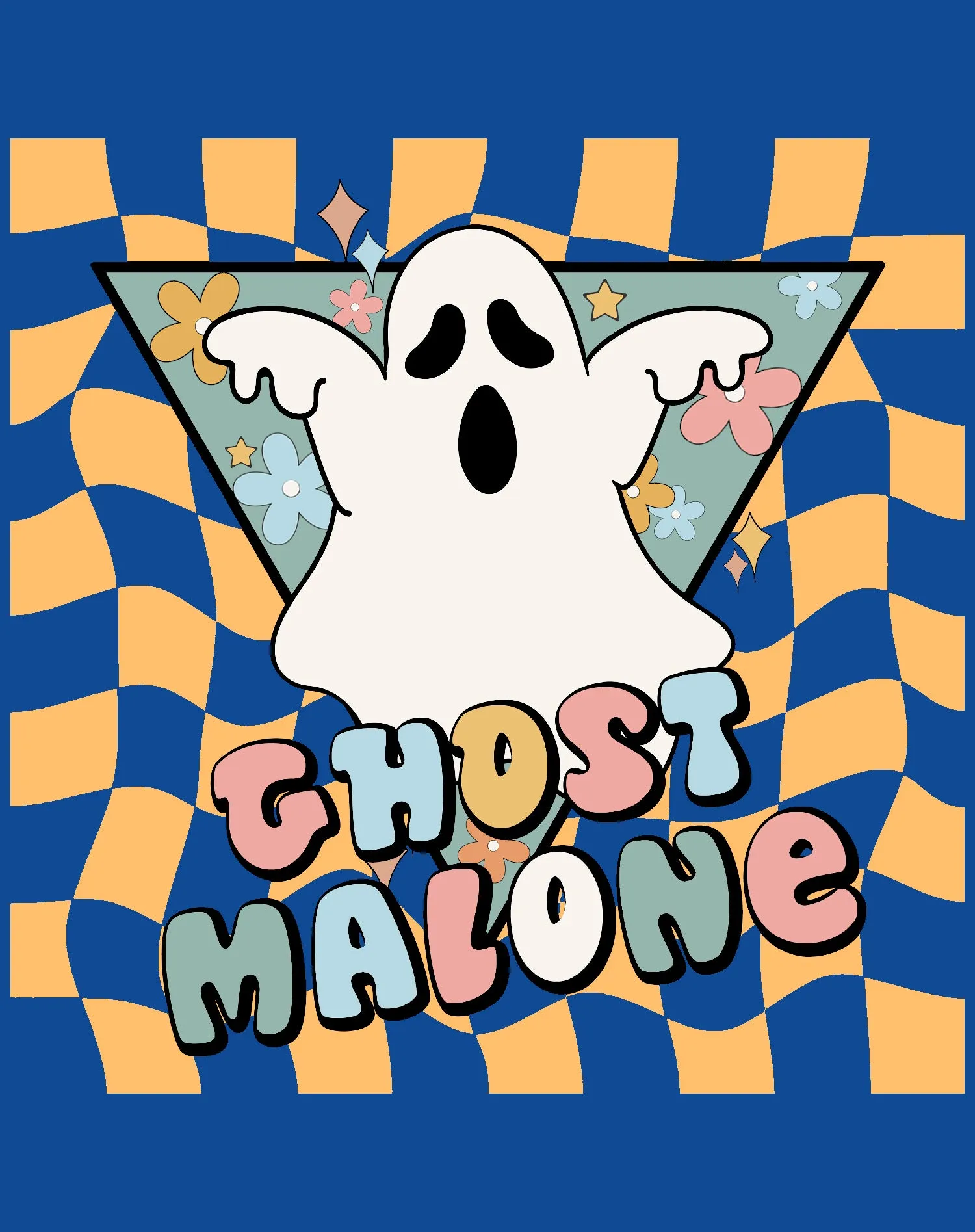 Halloween Cute Ghost Malone Parody Post Cool Hip Hop Joke Official Youth T-shirt