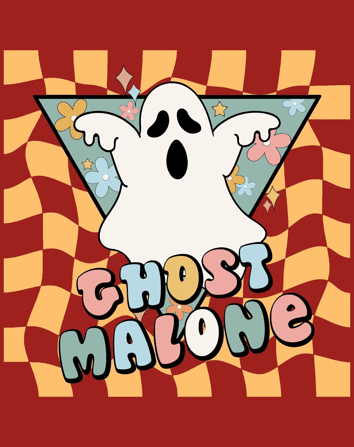 Halloween Cute Ghost Malone Parody Post Cool Hip Hop Joke Official Youth T-shirt