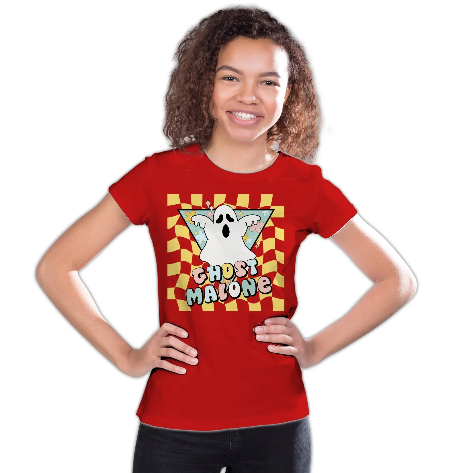 Halloween Cute Ghost Malone Parody Post Cool Hip Hop Joke Official Youth T-shirt