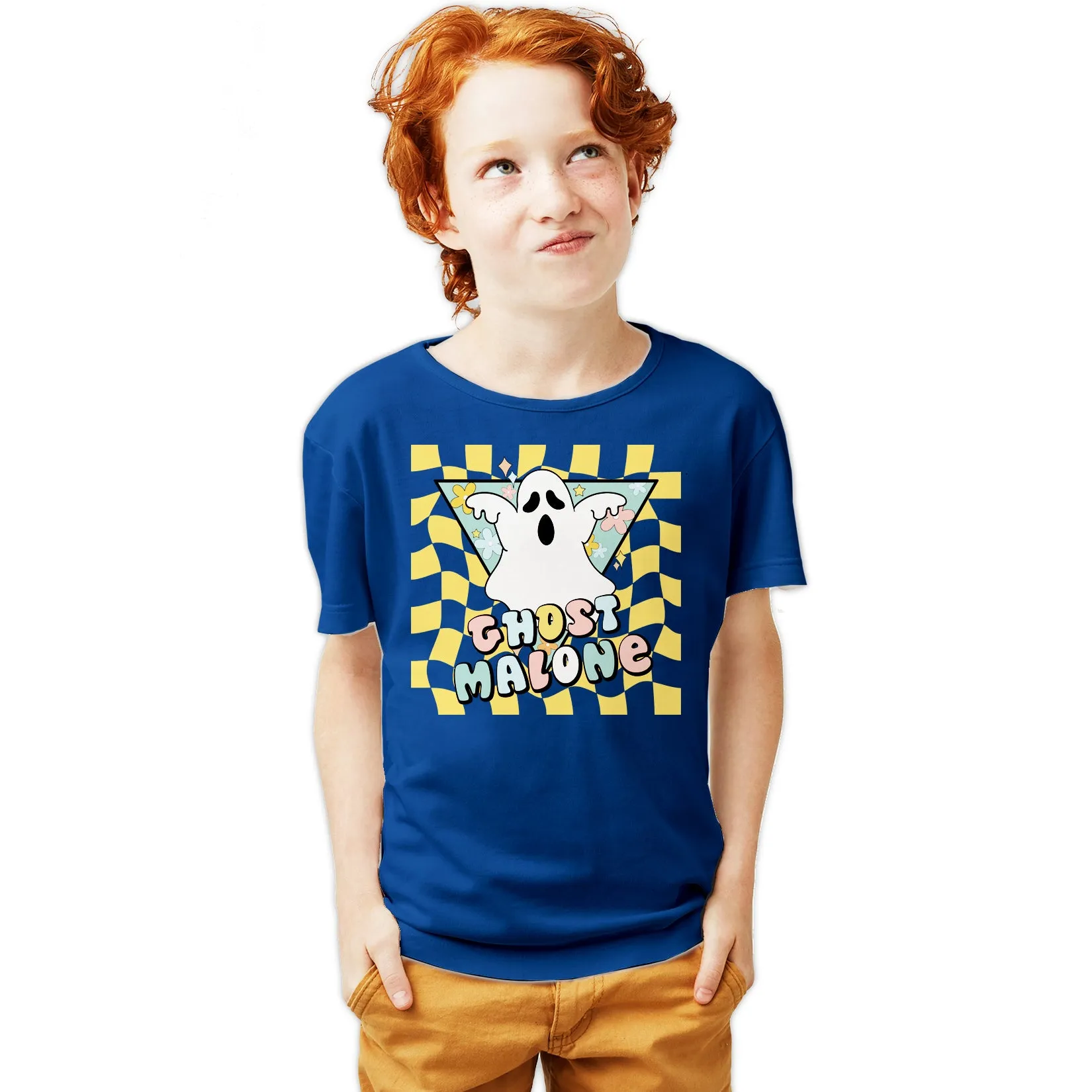 Halloween Cute Ghost Malone Parody Post Cool Hip Hop Joke Official Youth T-shirt