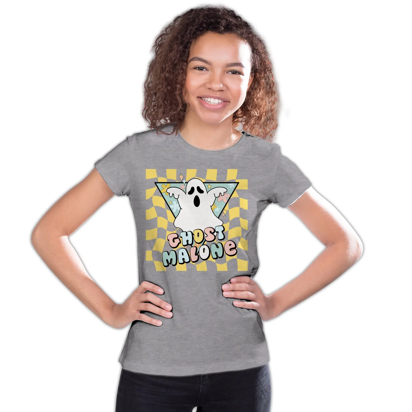 Halloween Cute Ghost Malone Parody Post Cool Hip Hop Joke Official Youth T-shirt