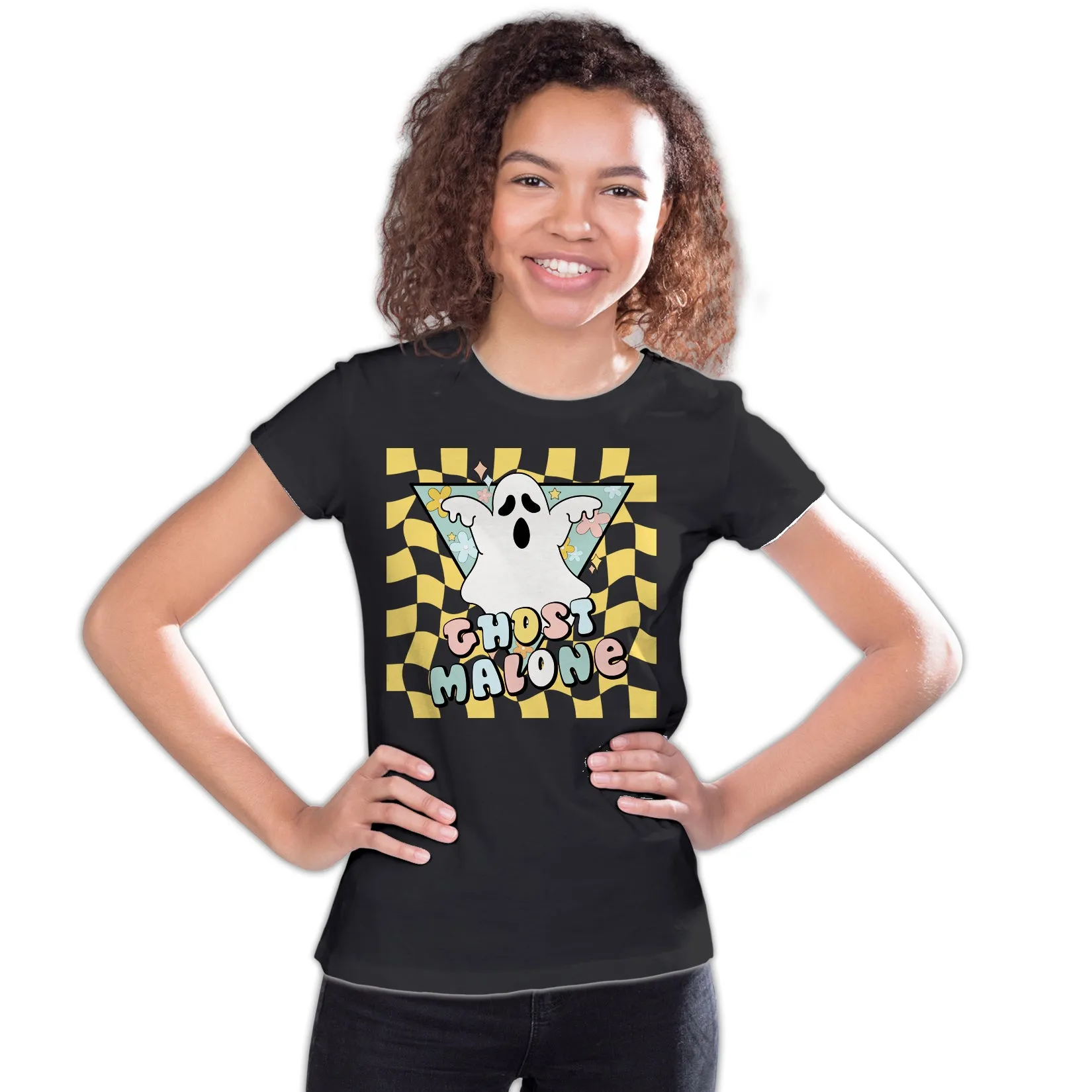 Halloween Cute Ghost Malone Parody Post Cool Hip Hop Joke Official Youth T-shirt