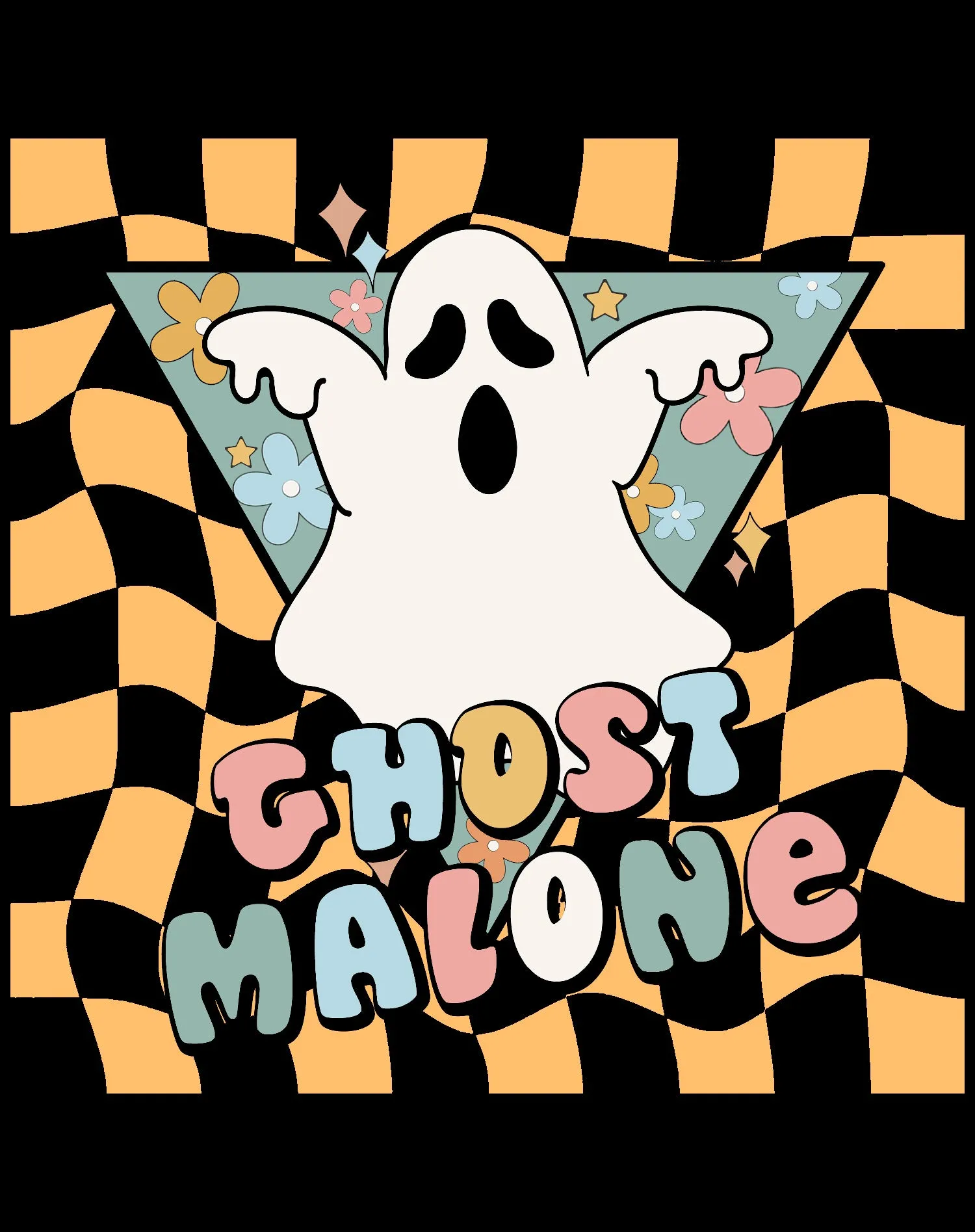 Halloween Cute Ghost Malone Parody Post Cool Hip Hop Joke Official Youth T-shirt