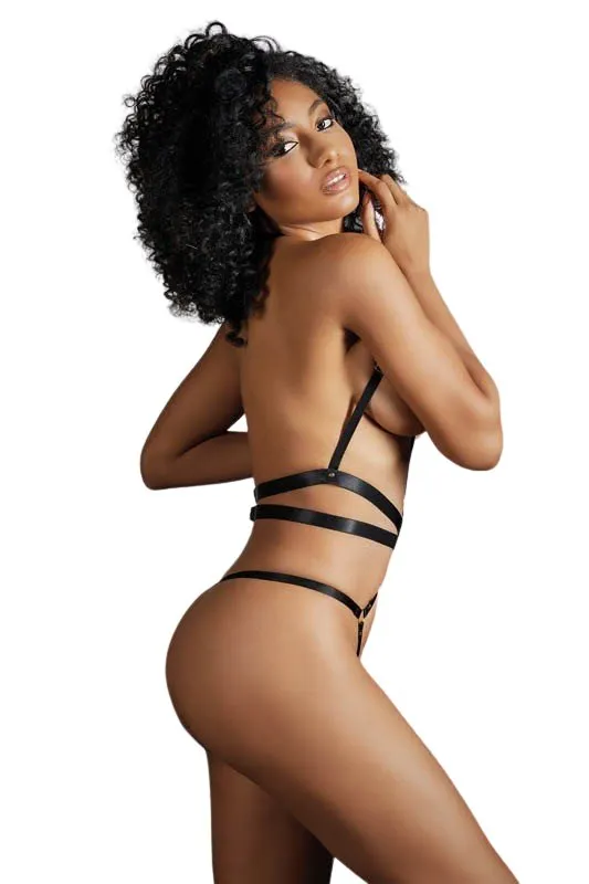 Harness Ring Teddy with Waist Straps