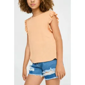 Hayden Girls Textured Knit Tank Top