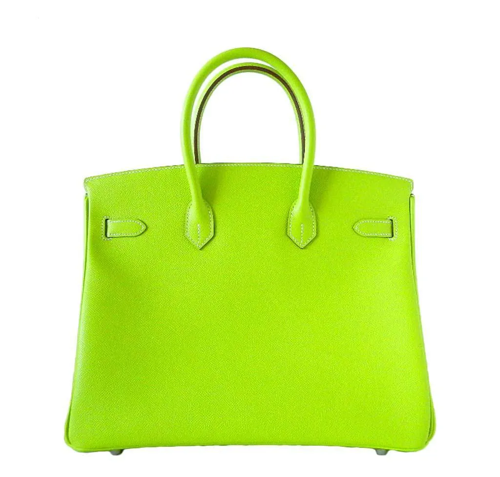 Hermès Birkin 35 Kiwi Candy Series Bag