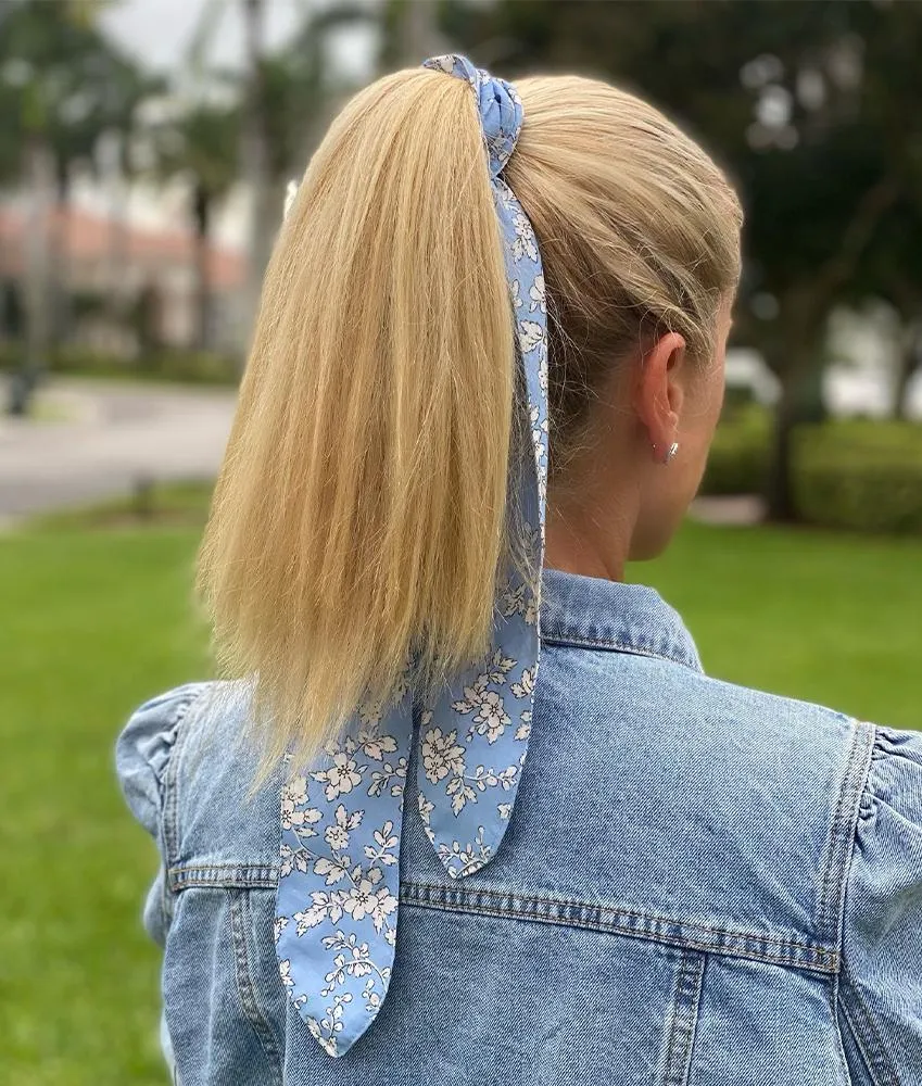 Holly Station Blue - Hair Scarf