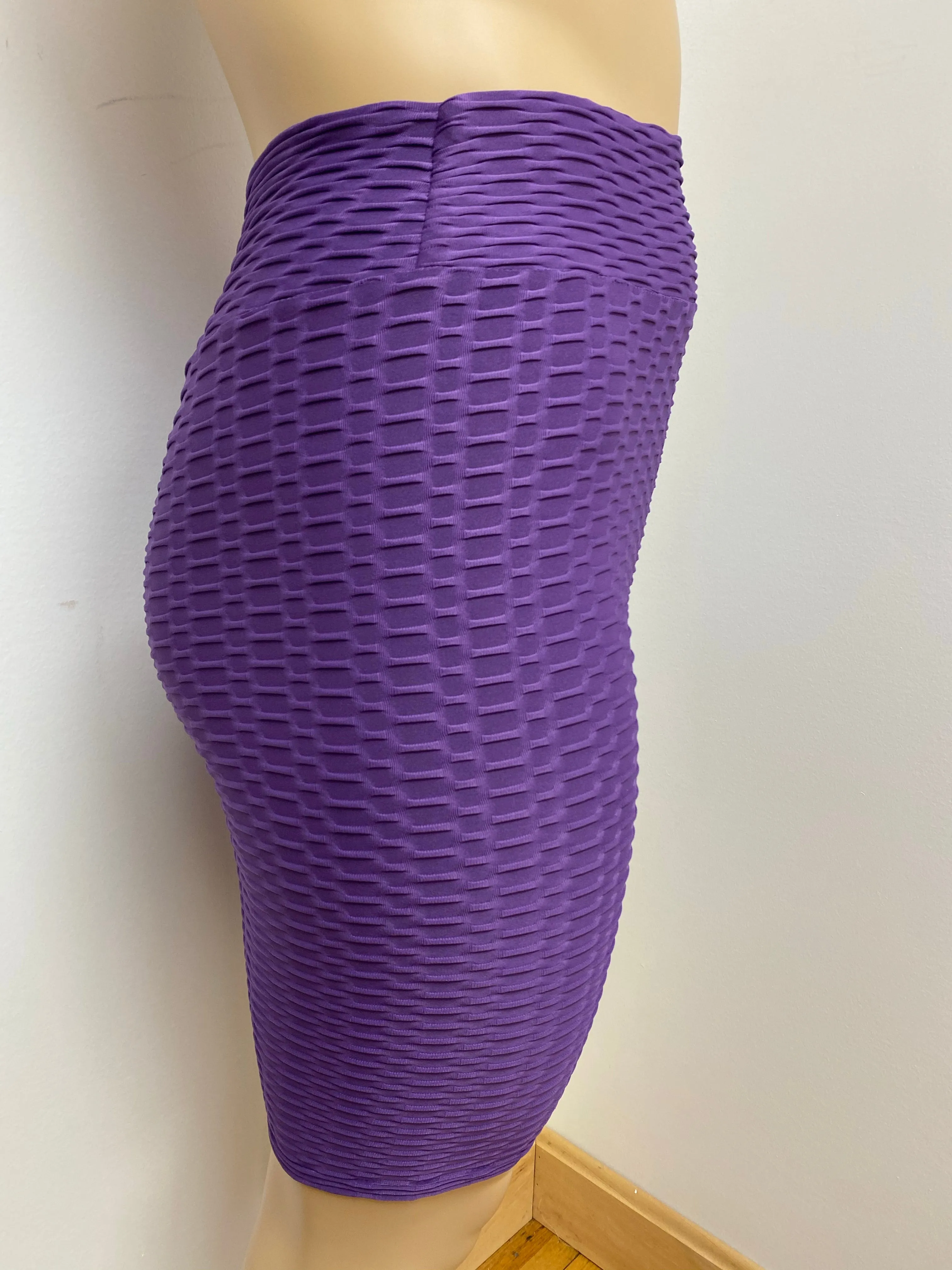 Honeycomb Textured Biker Shorts
