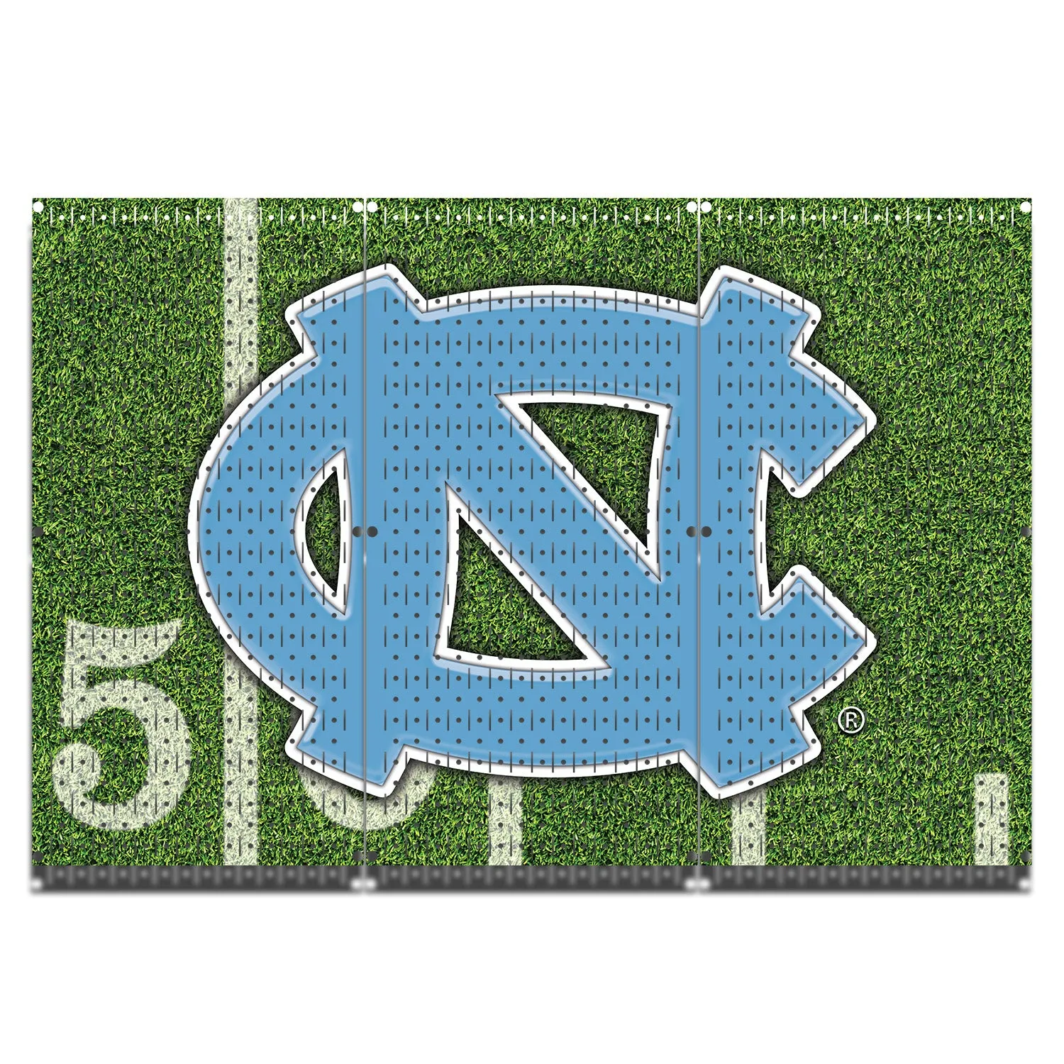 HWC13070  - Uni. Of North Carolina | Tarheels | (3 Panels) | 48" x 32" (tall) | Printed Pegboards | Collegiate