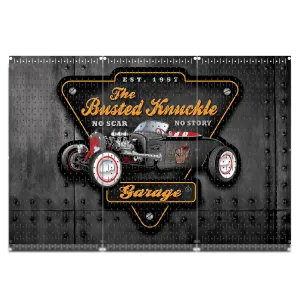 HWC13086 - Busted Knuckle Hot Rod(3 Panels) | 48" x 32" (tall) | Printed Pegboards
