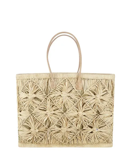 Iguazu Raffia Tote