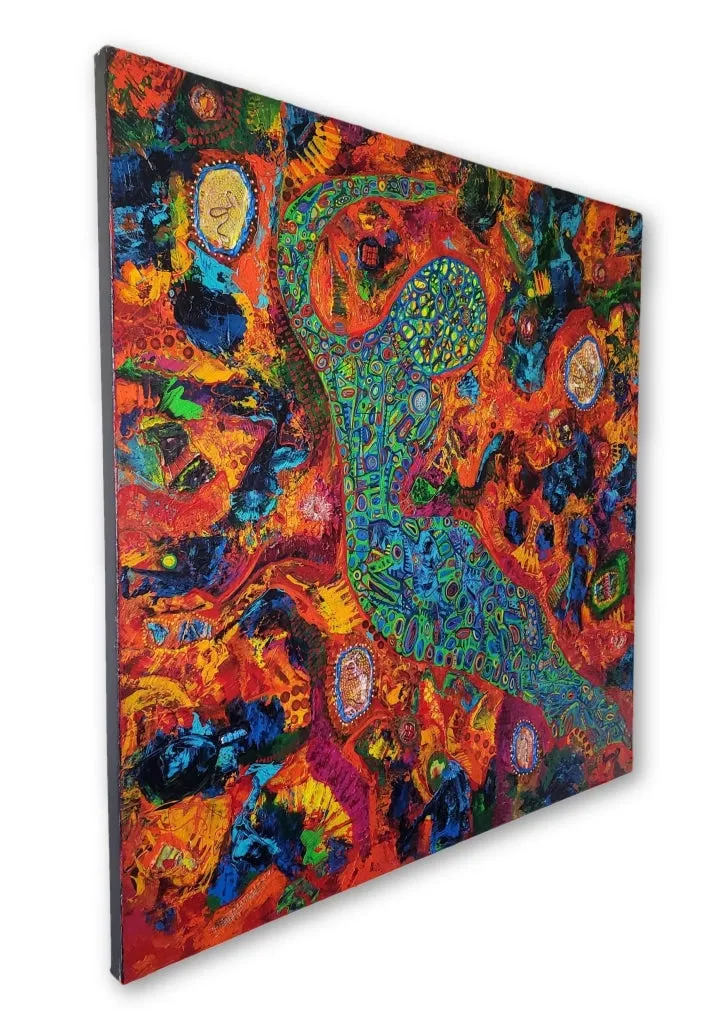 Infusion Cromatique - PREMIUM - 48 x 48 by A. Woungly Massaga