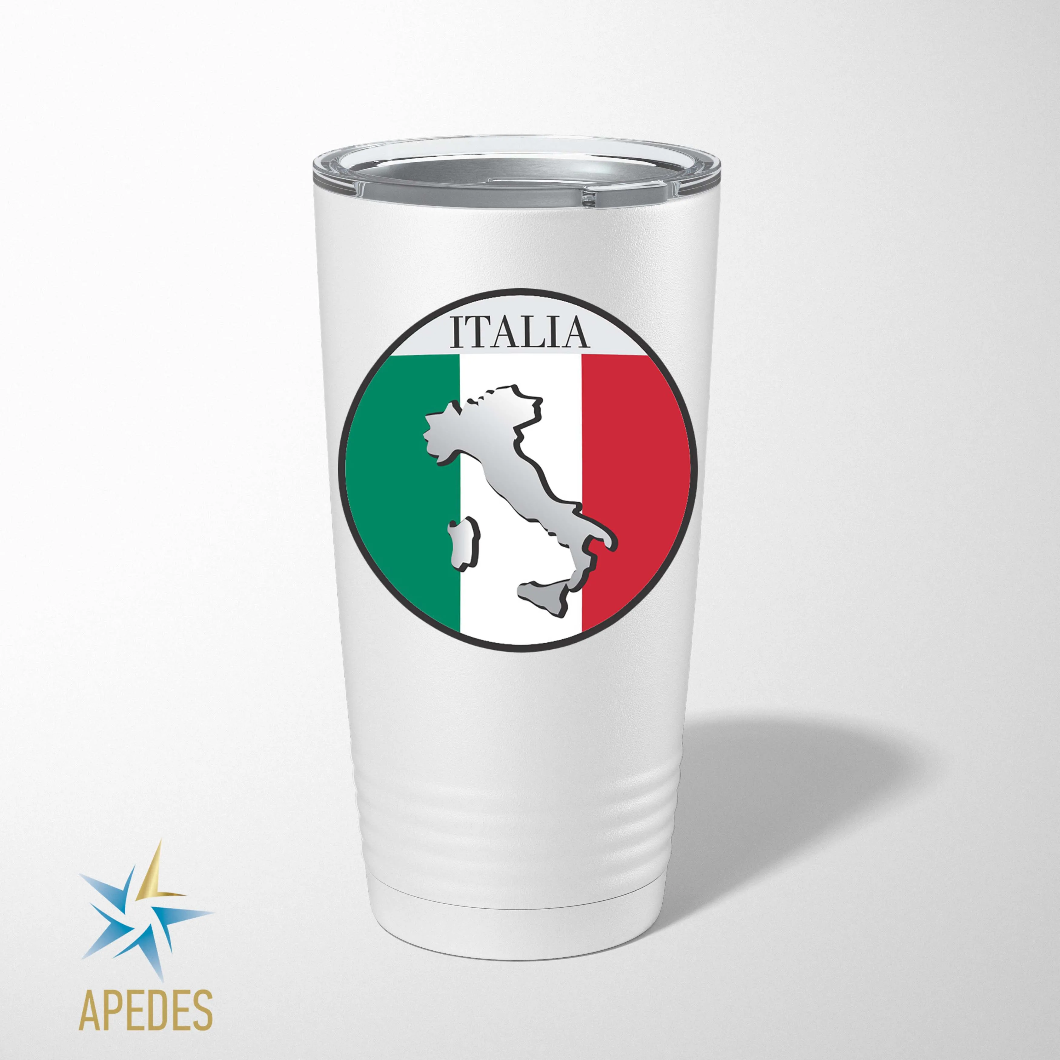 Italy Flag Stainless Steel Tumbler 20 OZ