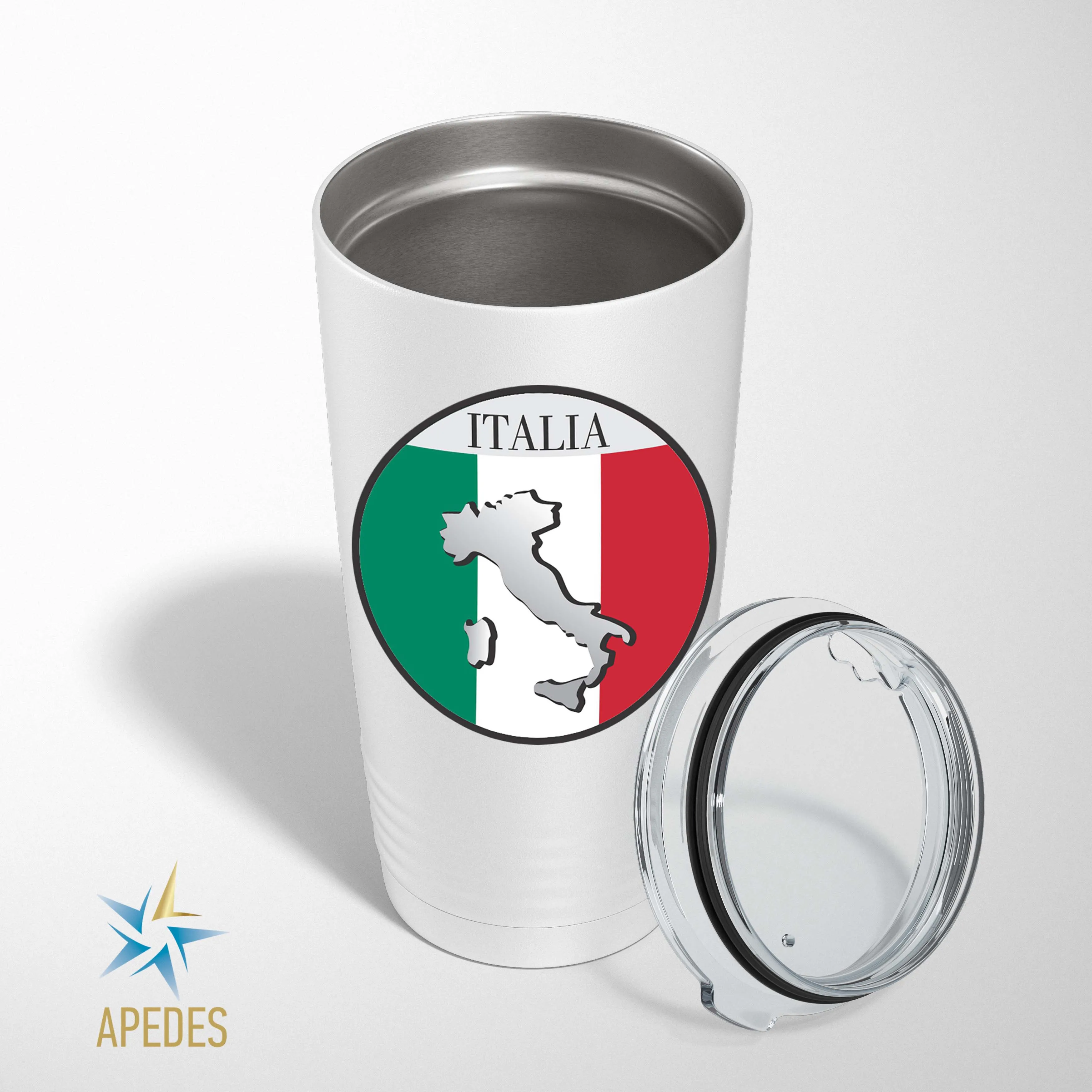 Italy Flag Stainless Steel Tumbler 20 OZ