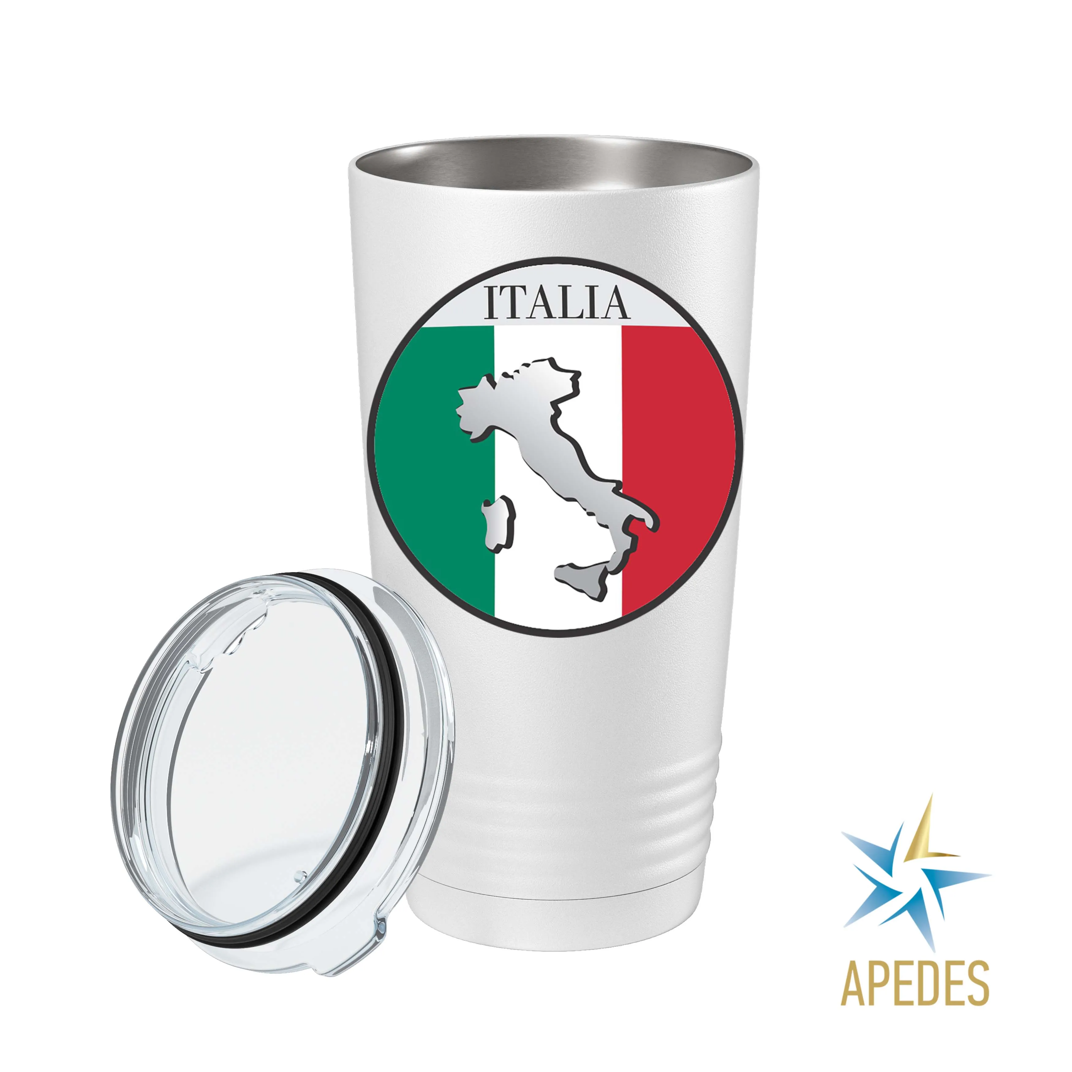 Italy Flag Stainless Steel Tumbler 20 OZ