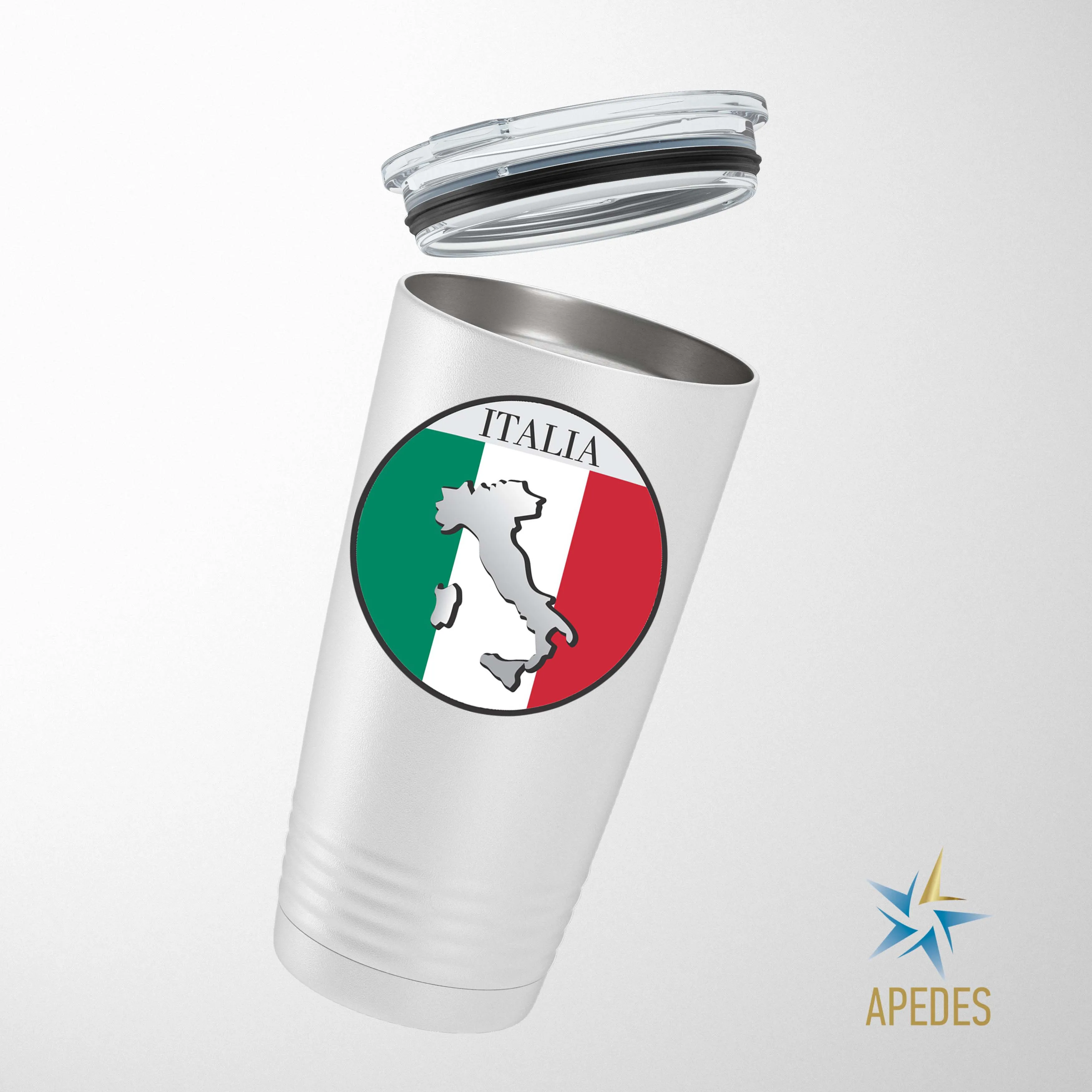 Italy Flag Stainless Steel Tumbler 20 OZ