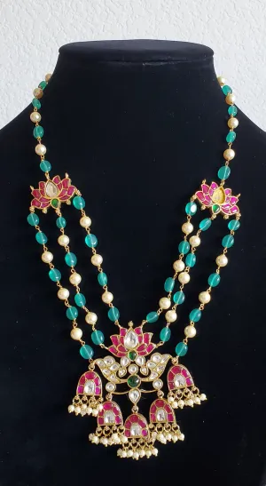Jadau Kundan Beads Layer Chain
