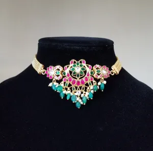 Jadau Kundan Choker With Gold Plating