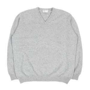 Johnstons of Elgin V-Neck Cashmere Sweater Size XXL