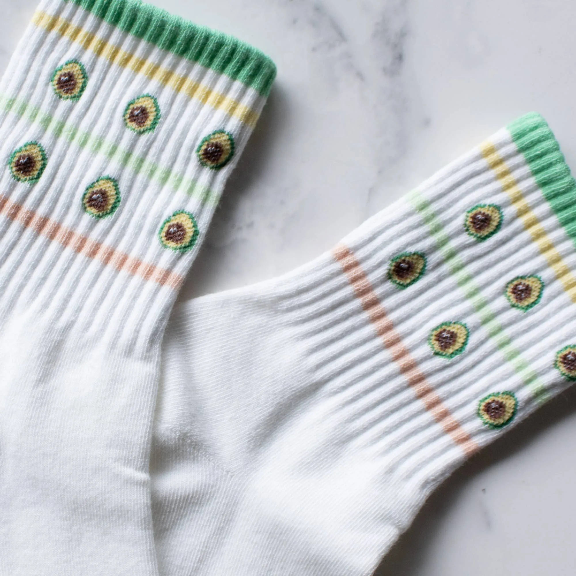 Juicy Fruit Casual Socks: Avocado