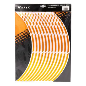 KEITI NON-REFLECTIVE WHEEL 3 STRIPE WS810FO [FLURO ORANGE]