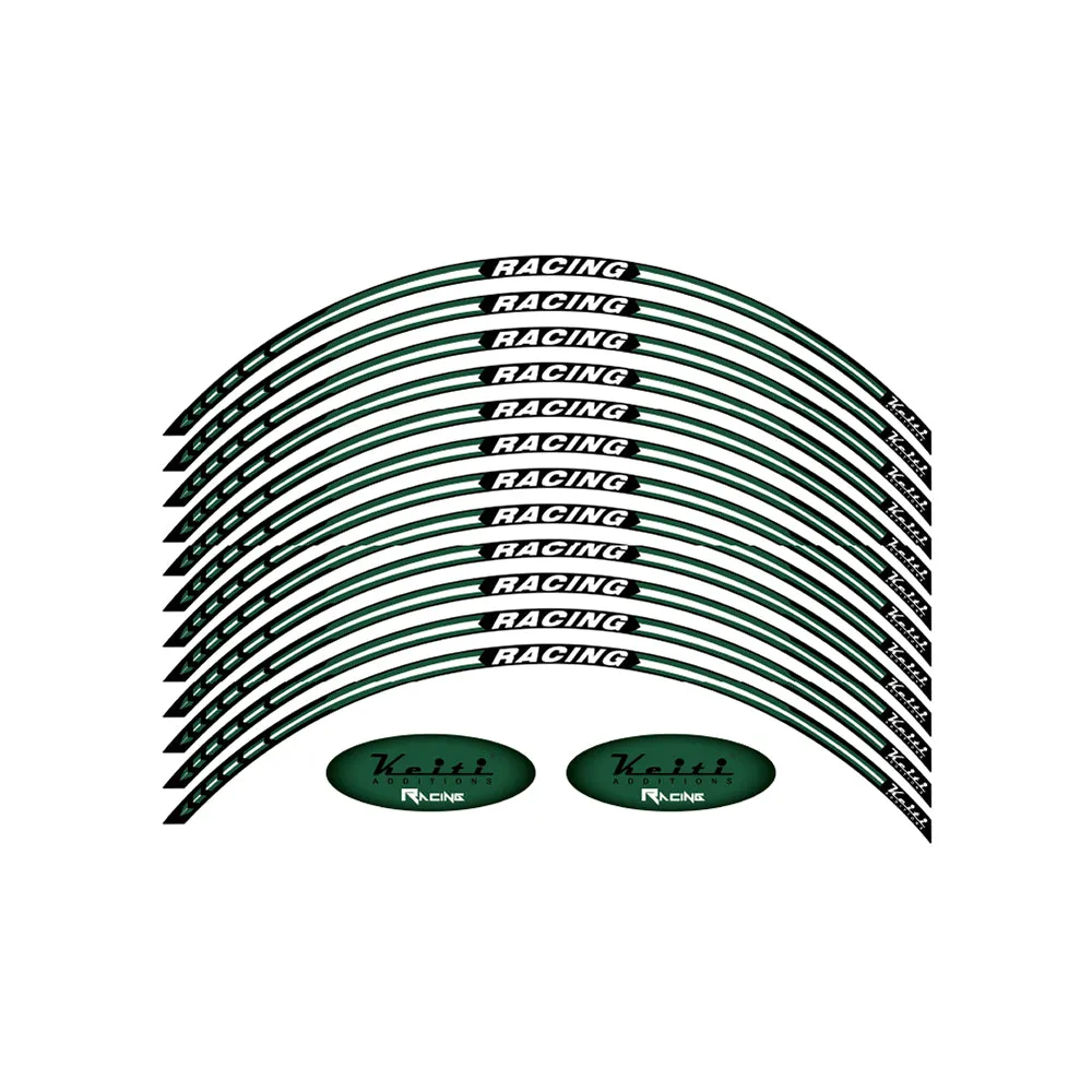 KEITI REFLECTIVE WHEEL 3 STRIPE RACING WS820G [GREEN]