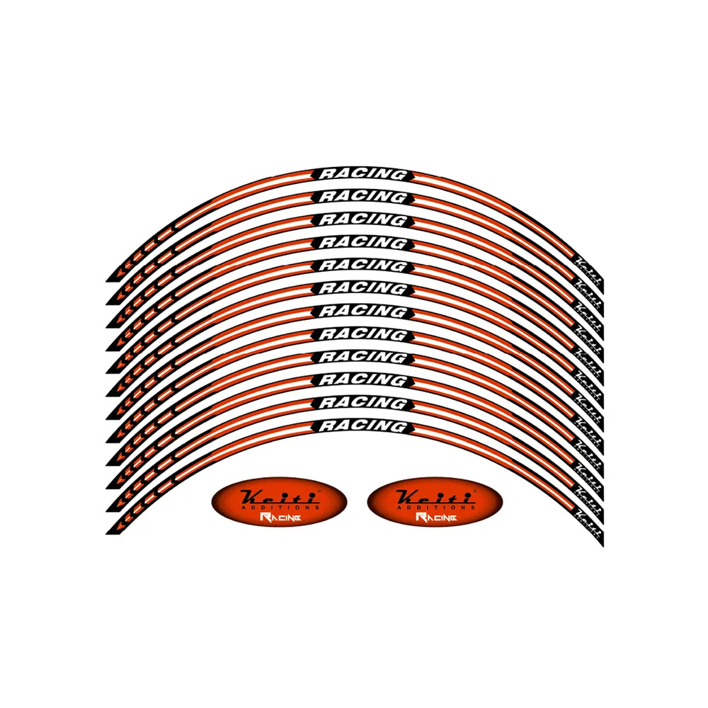 KEITI REFLECTIVE WHEEL 3 STRIPE RACING WS820O [ORANGE]