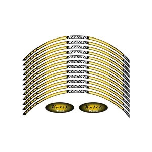 KEITI REFLECTIVE WHEEL 3 STRIPE RACING WS820Y [YELLOW]