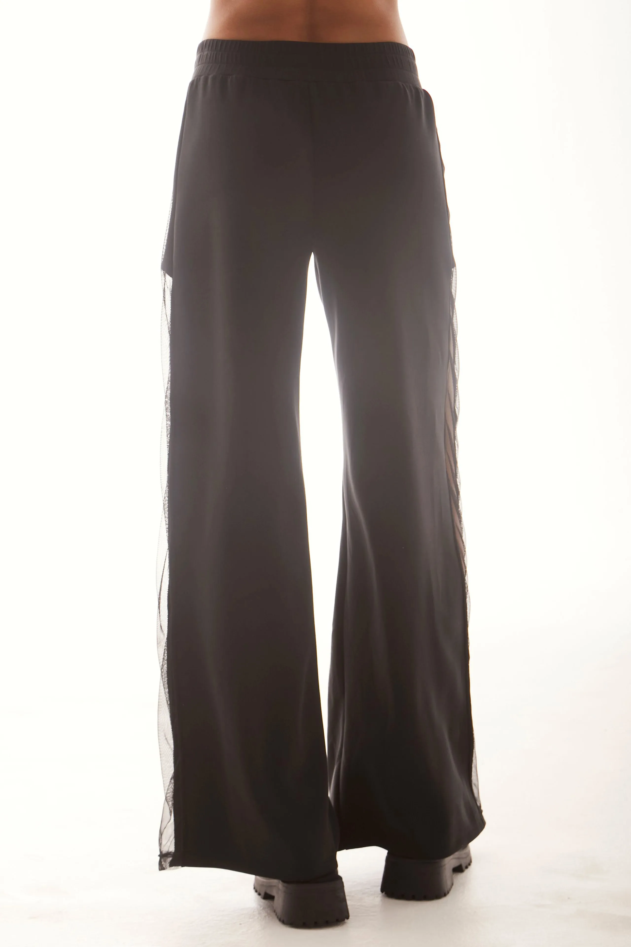 Kenzie Mesh Stripe Wide Leg Pant