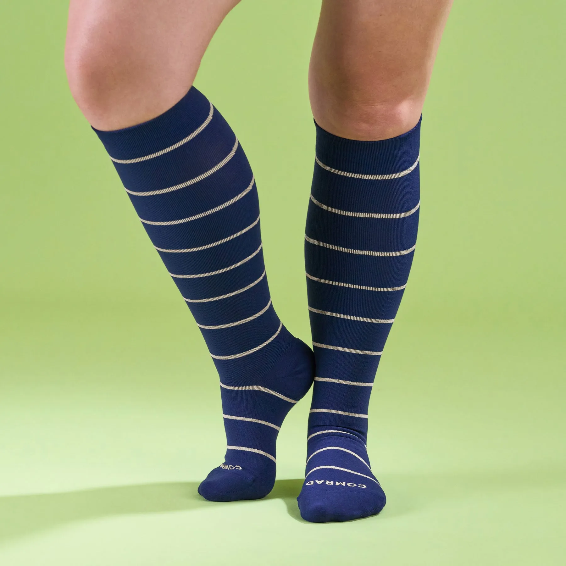 Knee-High Compression Socks - 3 Pack Stripes