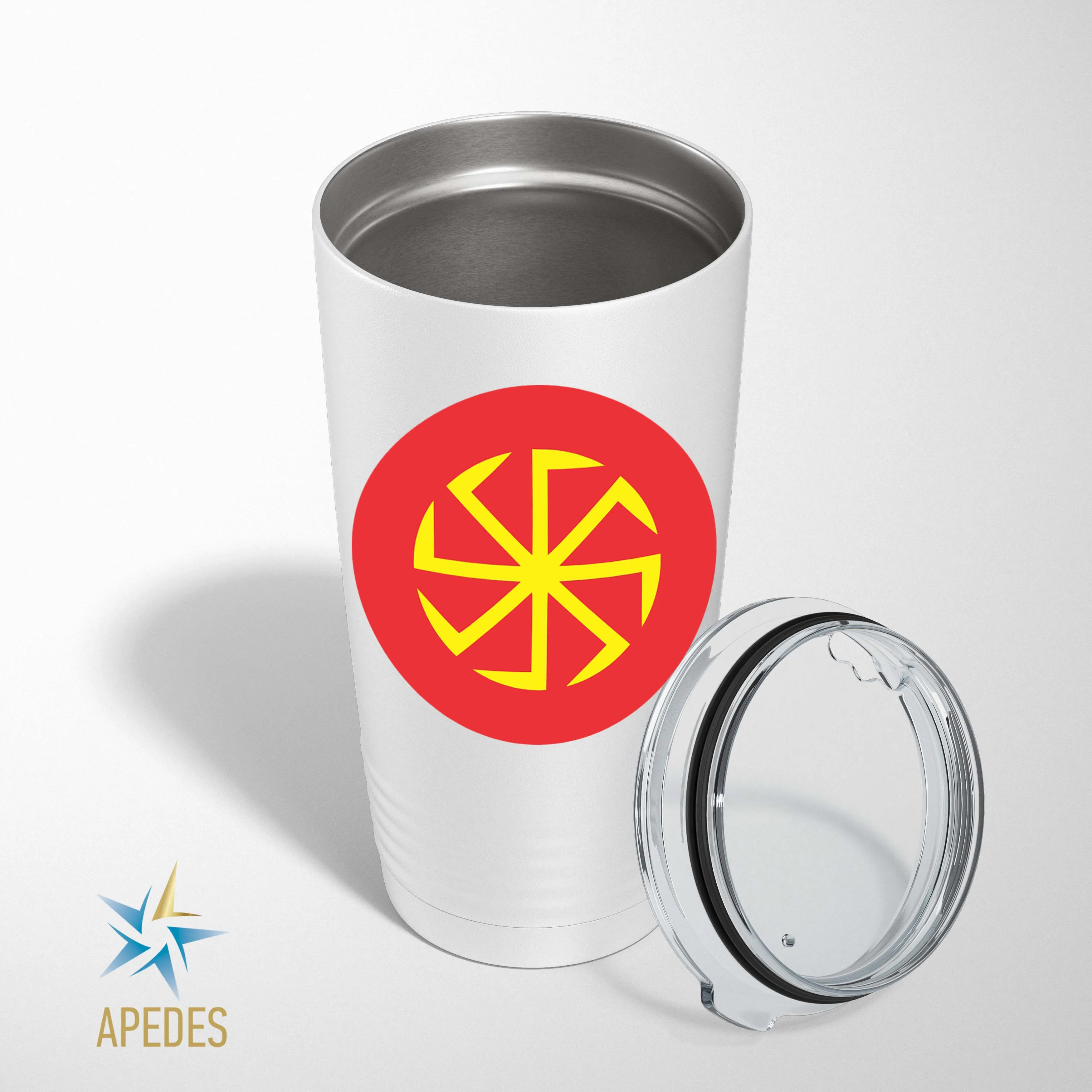 Kolovrat Slavic Solar Symbol Stainless Steel Tumbler 20 OZ