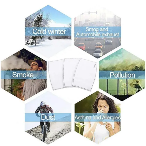 Kutehealth Personalized Washable Clothing Mouth Cover with 3 Replace Filters for Helloween
