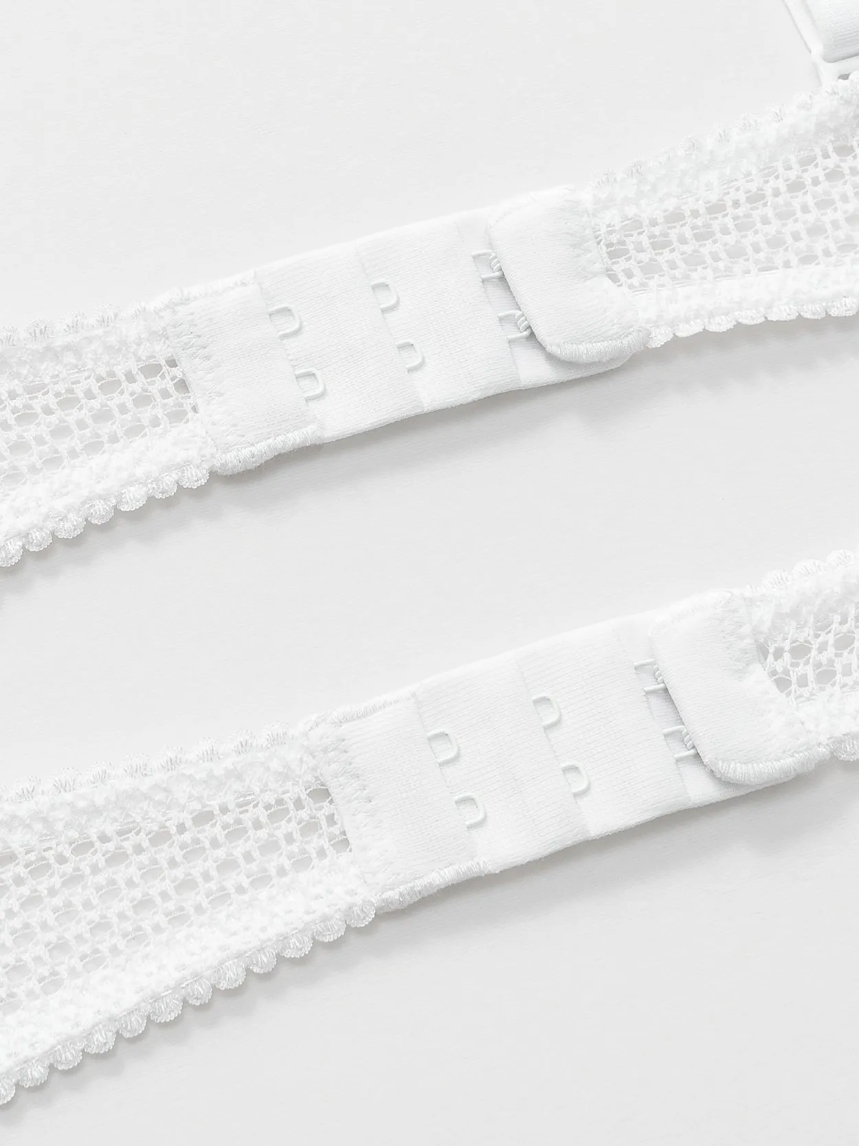 Lace Balconette See Through Underwire Multiway Bralette White