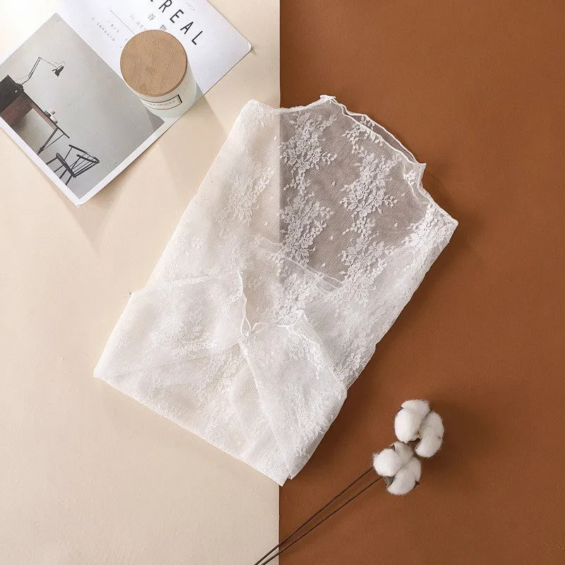 Lace See-through Layering Top
