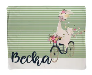 Large Green Stripe Llama